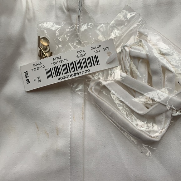 NWT 🤍🤎White House Black Market WHBM Floral Sequin Embellished Bustier Crop Top - Picture 7 of 16